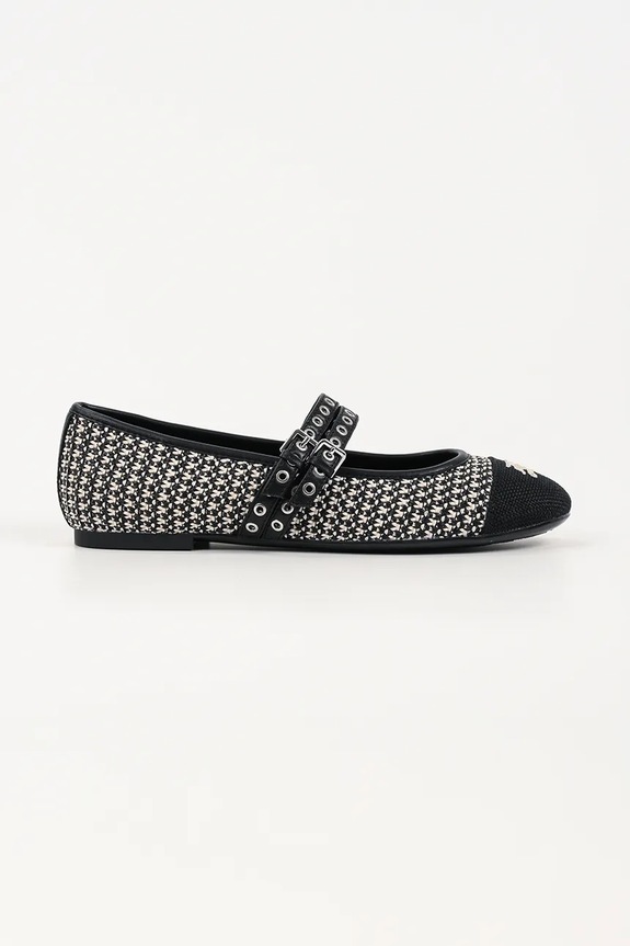 Karl Lagerfeld baleriny Karo czarny KL40128.J01