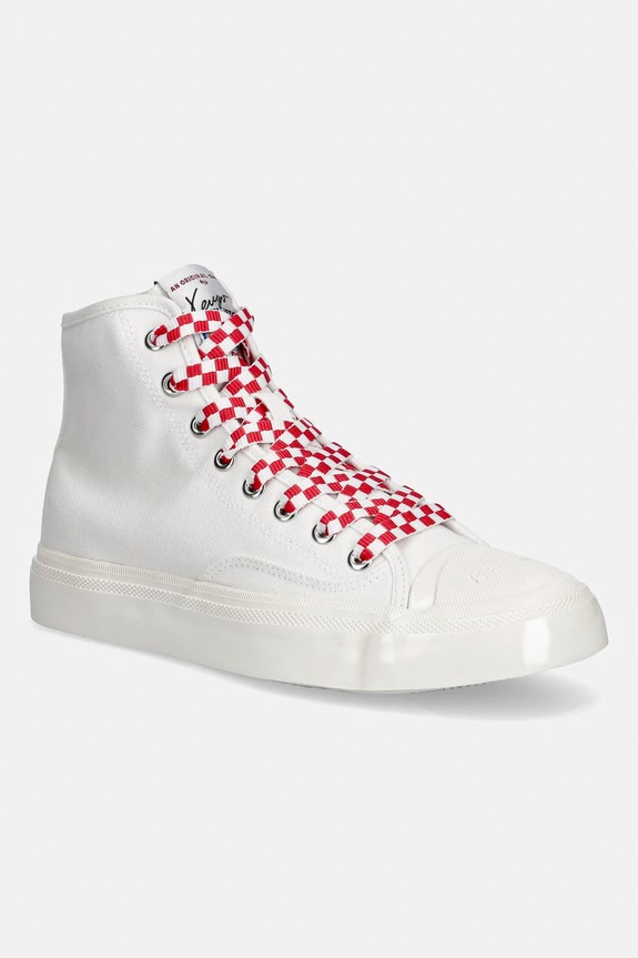 Kenzo trampki High top Sneaker płaska biały FG52SN026F50.02
