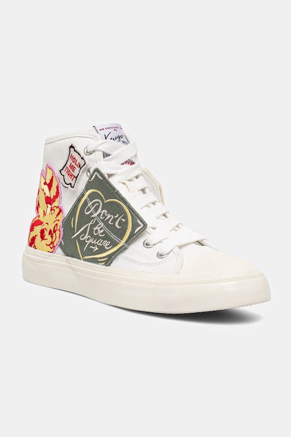 Kenzo trampki High top Sneaker płaska biały FG52SN027F67.MU