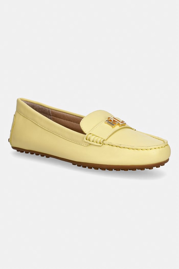 Lauren Ralph Lauren mokasíny dámské kožené Barnsbury žlutá 802852847028.700