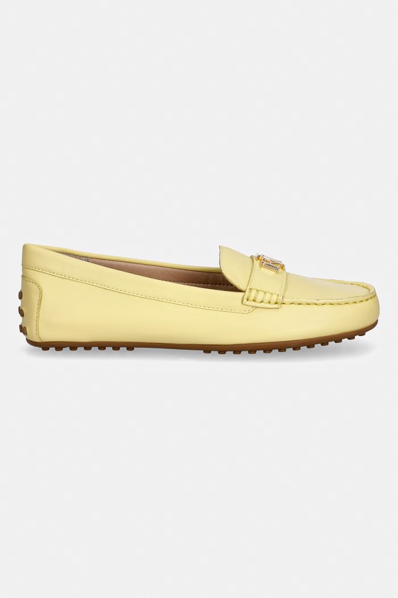 Lauren Ralph Lauren mokasíny dámské kožené Barnsbury 802852847028.700 žlutá SS26