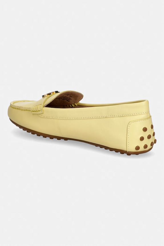 Boty Lauren Ralph Lauren mokasíny dámské kožené Barnsbury 802852847028.700 žlutá