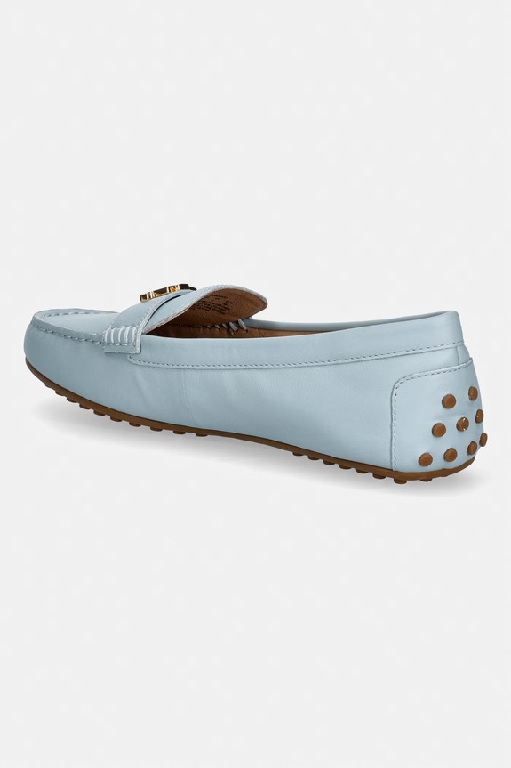 Obuv Lauren Ralph Lauren Mokasíny dámske kožené Barnsbury 802852847029.400 modrá
