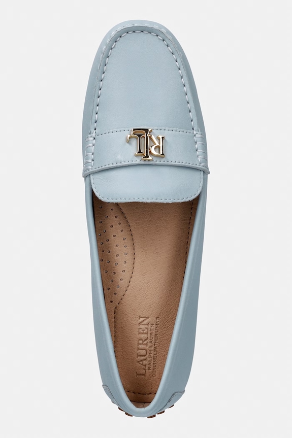 Lauren Ralph Lauren Mokasíny dámske kožené Barnsbury modrá 802852847029.400