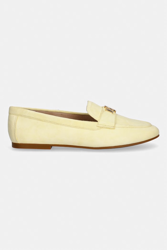 Lauren Ralph Lauren mocasini de damă din piele întoarsă Averi III 802946809015.700 galben SS26