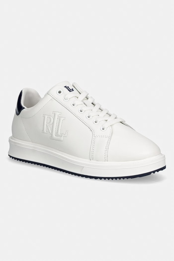 Lauren Ralph Lauren Ainsley sneakers pentru femei, din piele alb 802959226002.100