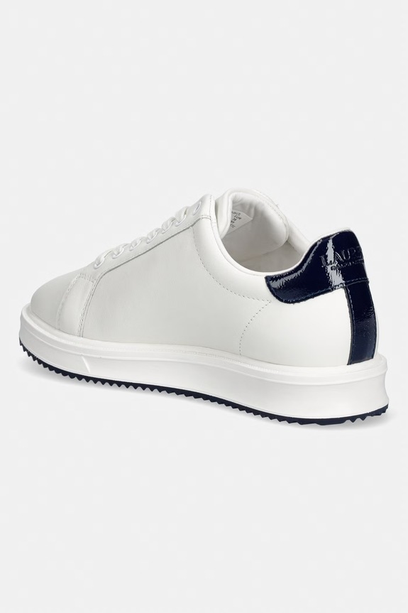 Încălțăminte Lauren Ralph Lauren Ainsley sneakers pentru femei, din piele 802959226002.100 alb
