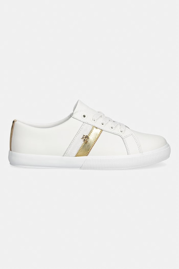 Lauren Ralph Lauren Janson II sneakersy damskie skórzane 802P02521002.100 biały SS26
