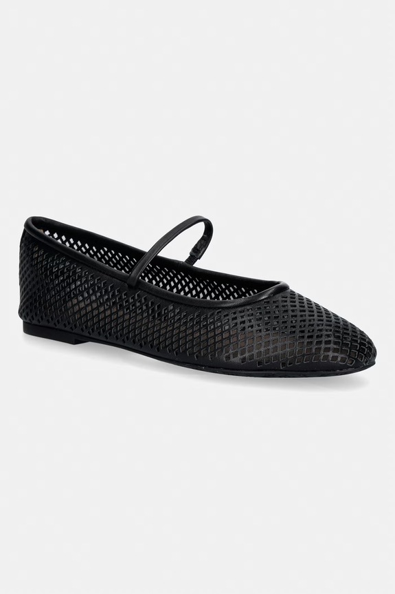 Lauren Ralph Lauren baleriny skórzane Jayna Mj czarny 802P04176001.001