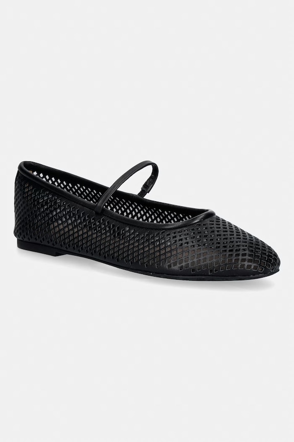 Lauren Ralph Lauren baleriny skórzane Jayna Mj czarny 802P04176001.001