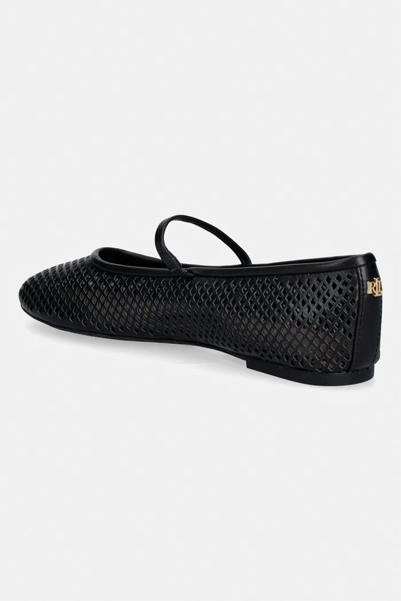 Obuwie Lauren Ralph Lauren baleriny skórzane Jayna Mj 802P04176001.001 czarny