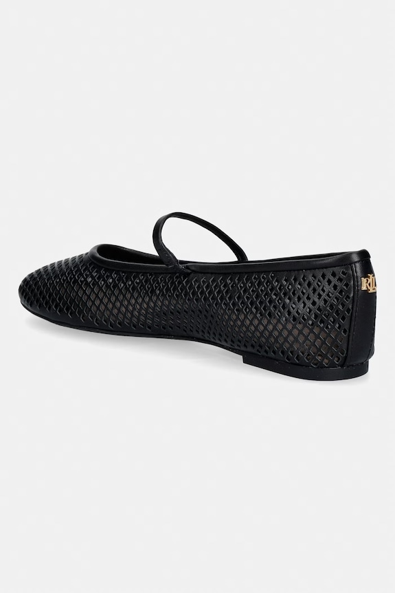 Obuwie Lauren Ralph Lauren baleriny skórzane Jayna Mj 802P04176001.001 czarny