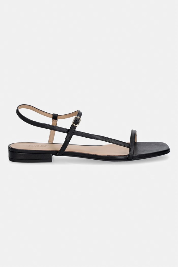 Kožené sandále Lauren Ralph Lauren Lainee 802P04394001.001 čierna SS26