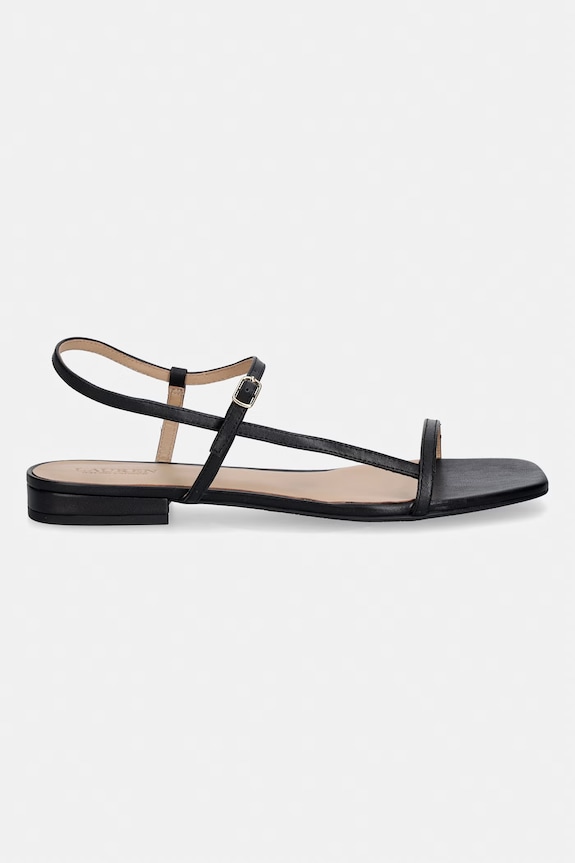 Kožené sandále Lauren Ralph Lauren Lainee 802P04394001.001 čierna SS26