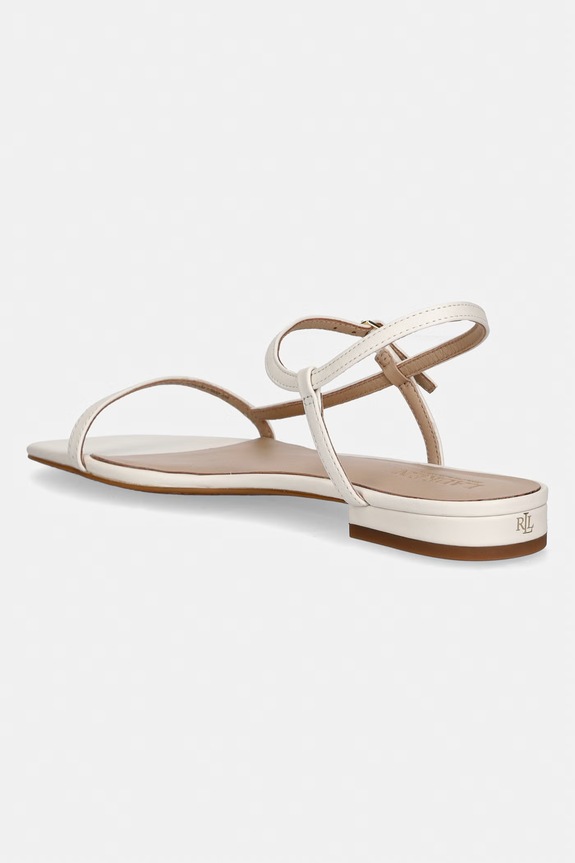 Încălțăminte Lauren Ralph Lauren sandale de piele Lainee 802P04394004.100 bej