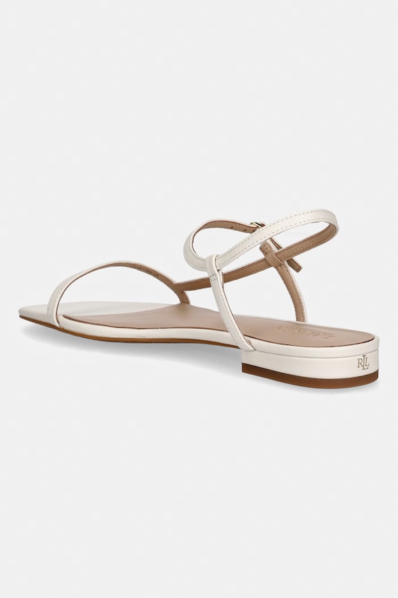 Încălțăminte Lauren Ralph Lauren sandale de piele Lainee 802P04394004.100 bej