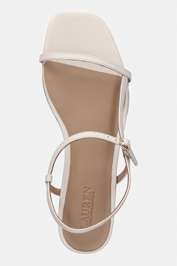 Lauren Ralph Lauren sandale de piele Lainee bej 802P04394004.100