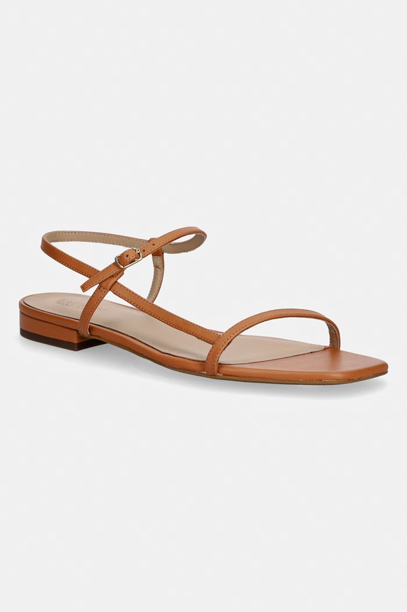 Lauren Ralph Lauren sandale pentru femei, din piele Lainee maro 802P04394008.200
