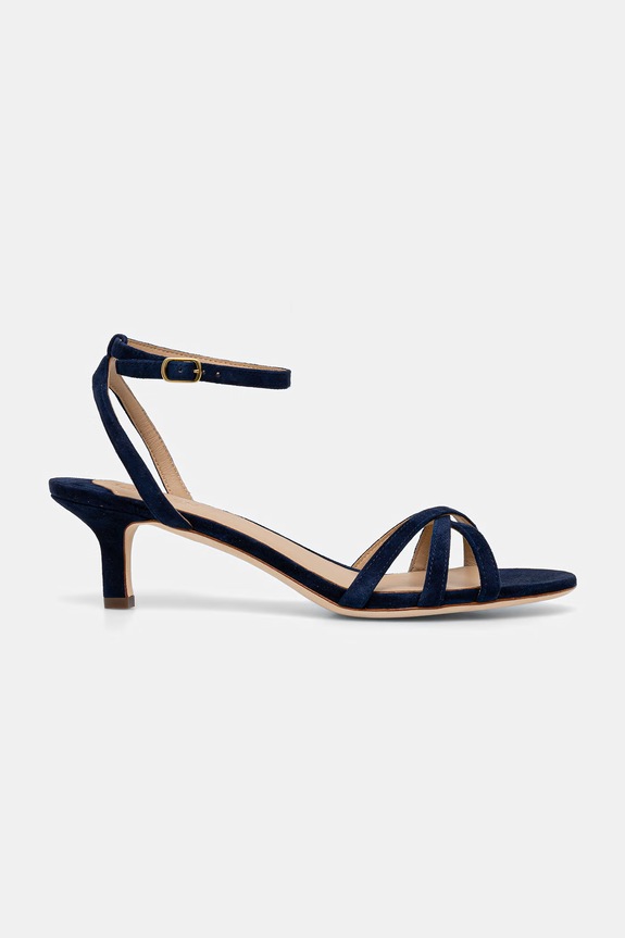 Lauren Ralph Lauren sandały zamszowe Kendyl Kttn 802P06395001.410 granatowy SS26