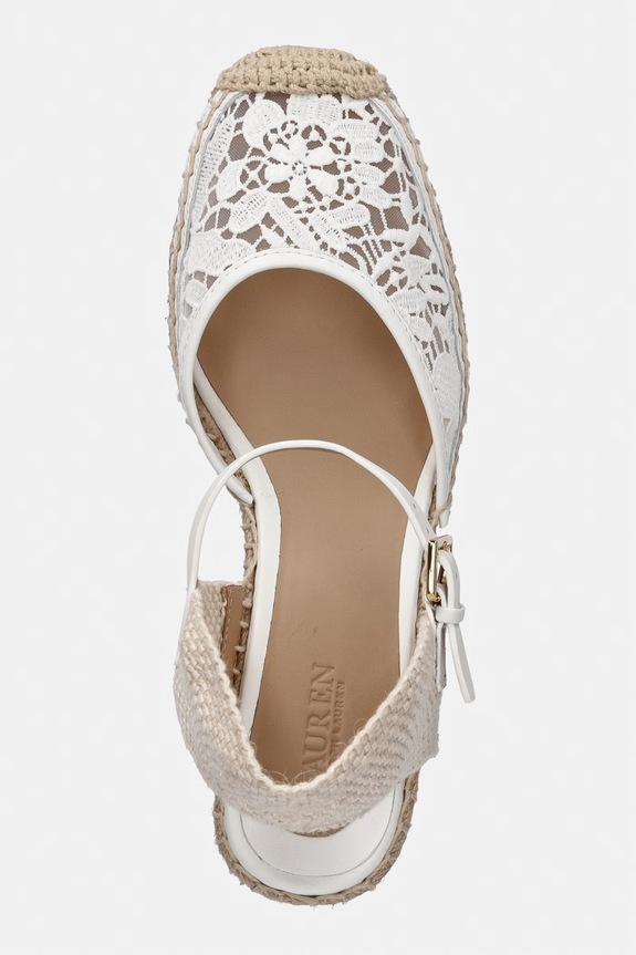 Lauren Ralph Lauren espadrily dámské Robby bílá 802P06403001.100