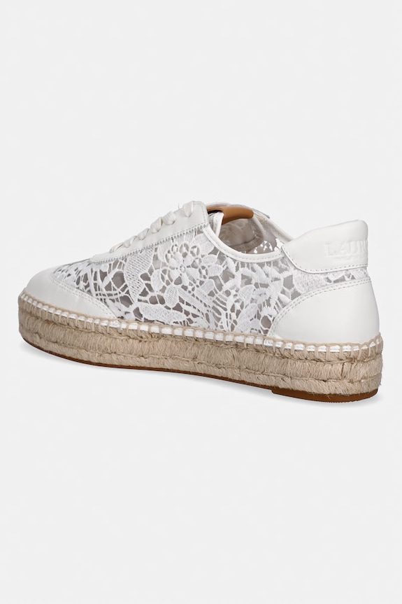 Încălțăminte Lauren Ralph Lauren Luize Sneaker sneakers femei 802P10496001.100 alb