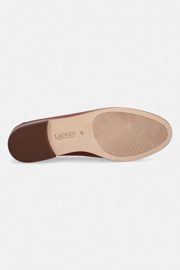Lauren Ralph Lauren mokasini ženski usnjeni Blaike Loafer 802P10534002.200 rjava