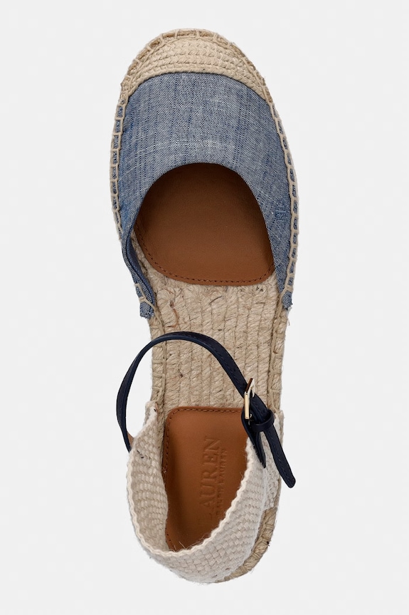 Lauren Ralph Lauren espadrilky dámske Robby Flat modrá 802P10637001.400