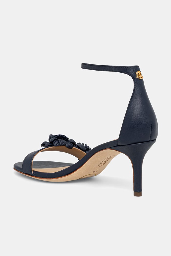Cipők Lauren Ralph Lauren szandál magas sarkú bőr Allie M Flwr 802P10640002.410 sötétkék