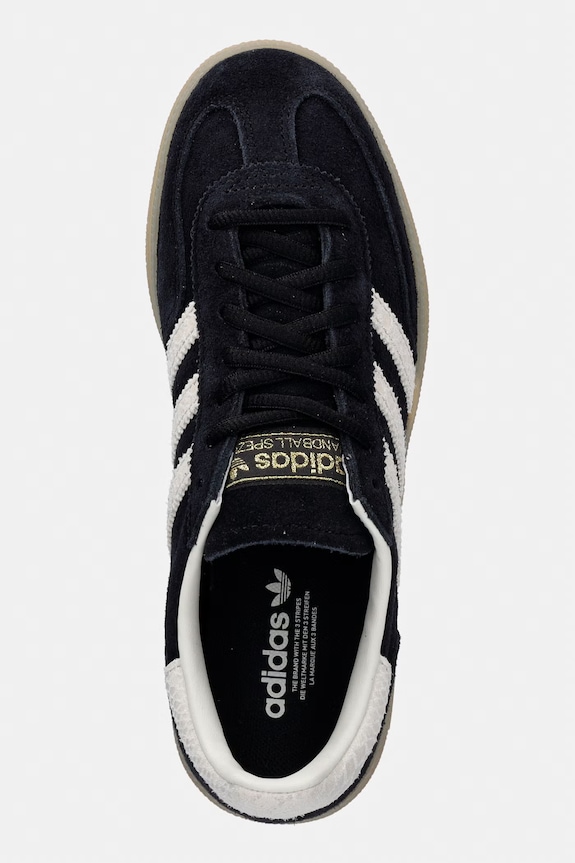 adidas Originals Handball Spezial sneakers pentru femei, din piele întoarsă negru IH1512