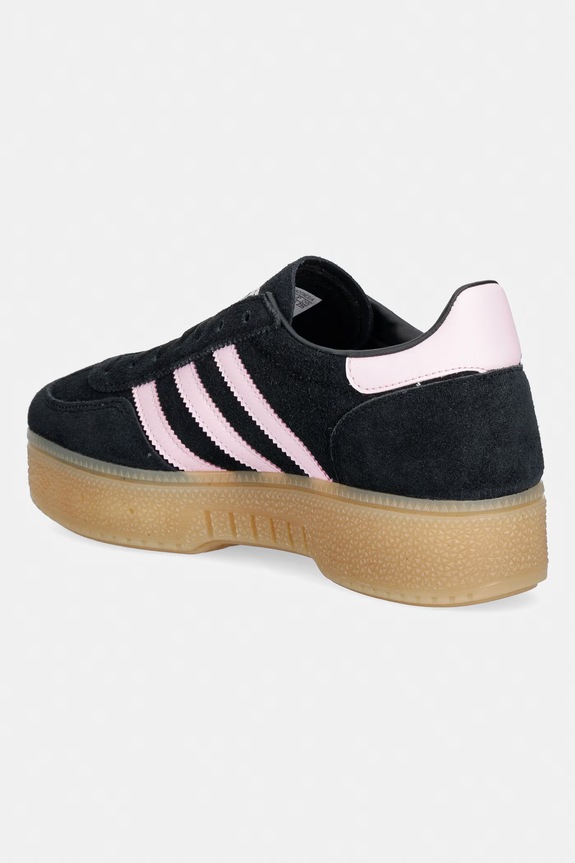 Încălțăminte adidas Originals Handball Spezial Bold sneakers pentru femei, din piele întoarsă IH9197 negru