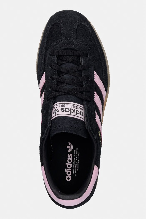 adidas Originals Handball Spezial Bold sneakers pentru femei, din piele întoarsă negru IH9197