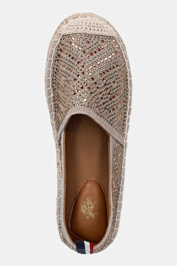 U.S. Polo Assn. espadrile pentru femei IBIZA001 bej IBIZA001W.6C1