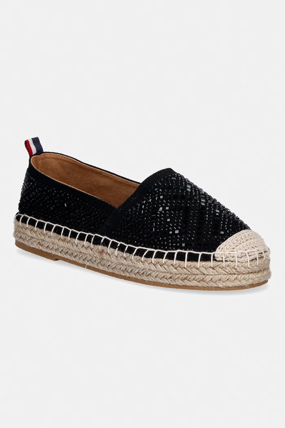 U.S. Polo Assn. espadrile pentru femei IBIZA001 negru IBIZA001W.6C1