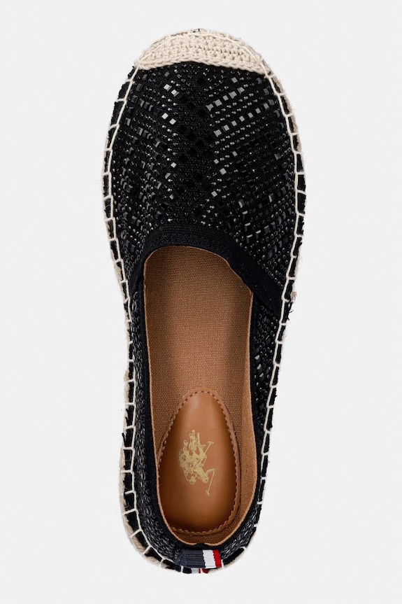U.S. Polo Assn. espadrile pentru femei IBIZA001 negru IBIZA001W.6C1