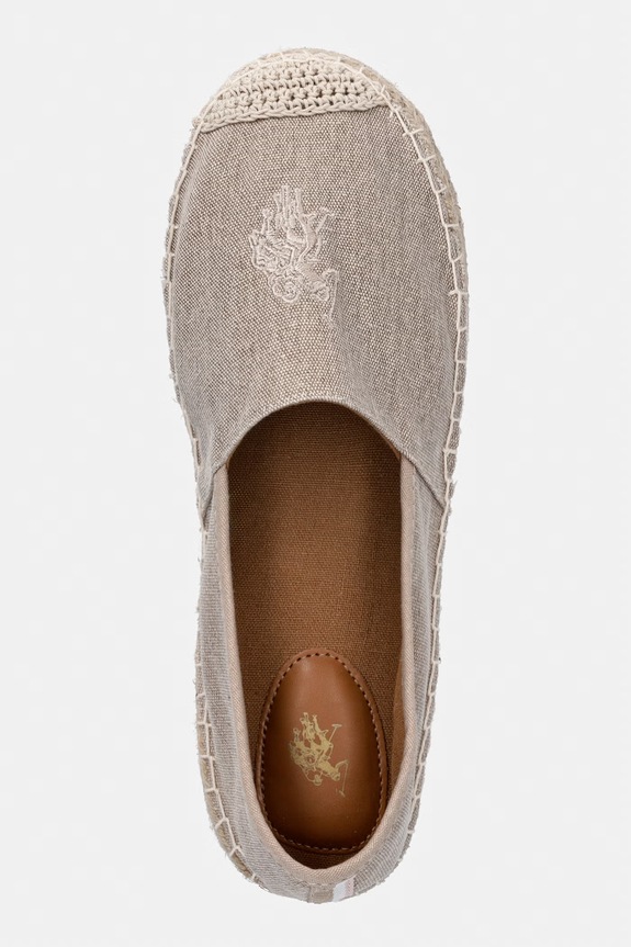 U.S. Polo Assn. espadrile pentru femei IBIZA001A bej IBIZA001W.6C2