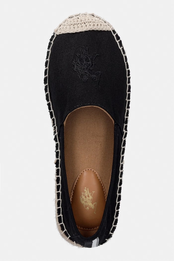U.S. Polo Assn. espadrile pentru femei IBIZA001A negru IBIZA001W.6C2