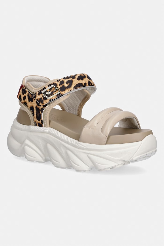 Liu Jo sandále s otvorenou pätou dámske STEFFY SANDAL 01 béžová BA6083EX014S3991