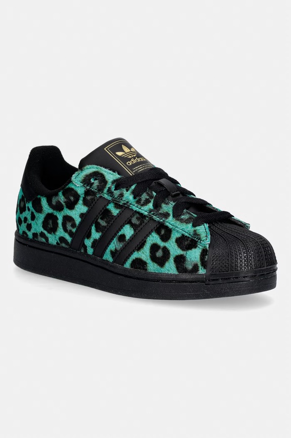 adidas Originals Superstar II női bőr sportcipő zöld IH1636