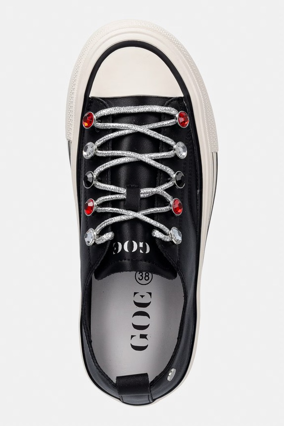Γυναικεία sneakers δερμάτινα Goe TT2N4073 μαύρο TT2N4073