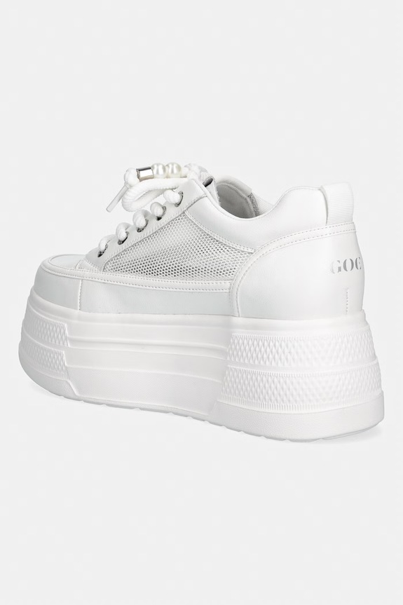 Încălțăminte Goe TT2N4067 sneakers pentru femei, din piele TT2N4067 alb