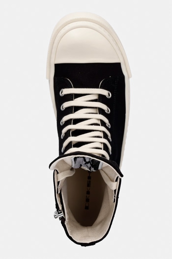 Rick Owens DRKSHDW Denim кеди жіночі високі чорний DS01F4800.DOEH2