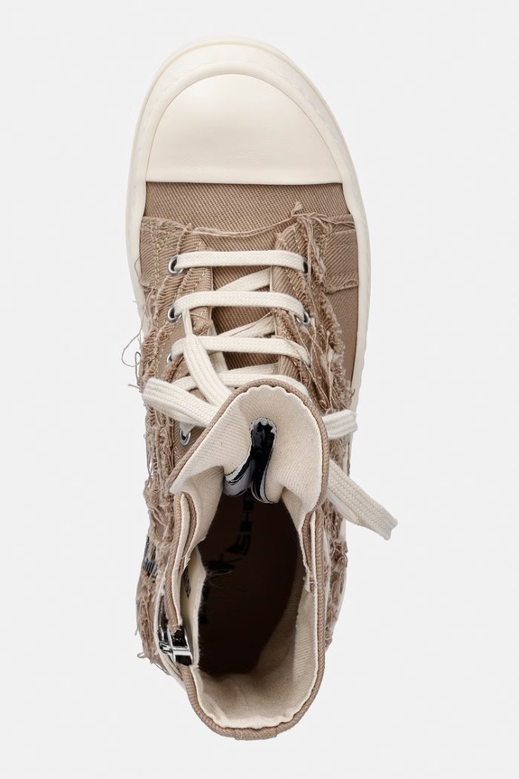 Rick Owens DRKSHDW Denim de femei ridicat bej DS01F4800.SLASH