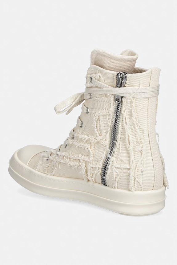 Scarpe Rick Owens DRKSHDW Denim da donna alta DS01F4800.SLASH beige