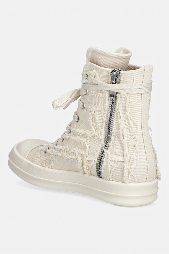 Scarpe Rick Owens DRKSHDW Denim da donna alta DS01F4800.SLASH beige