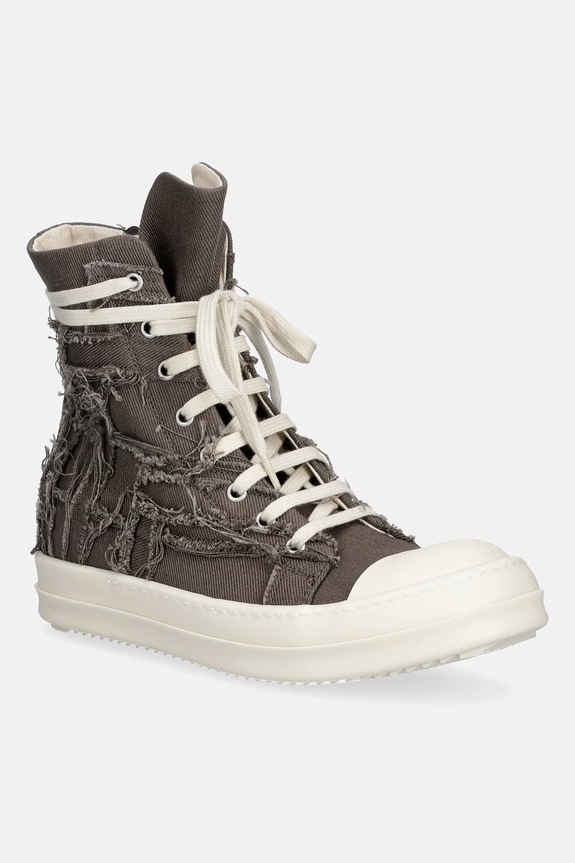 Rick Owens DRKSHDW Denim za žene visoke smeđa DS01F4800.SLASH
