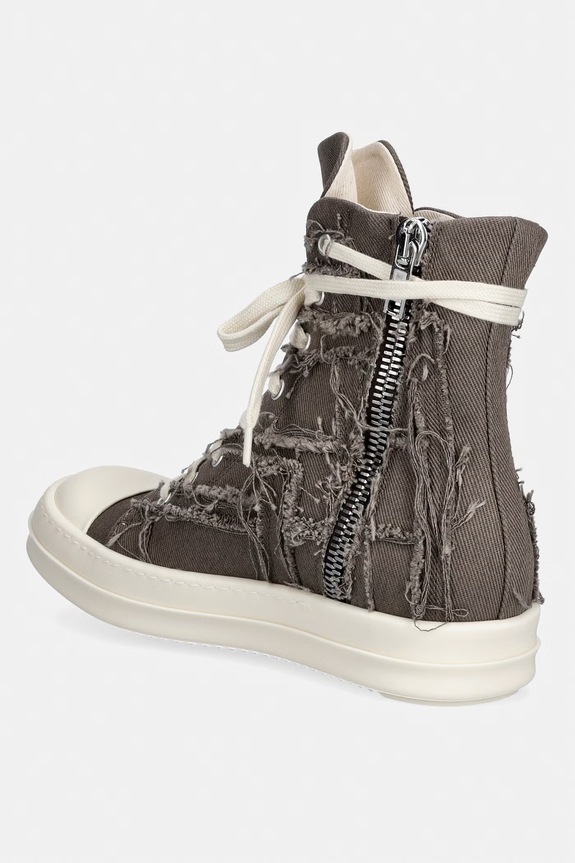 Obuća Rick Owens DRKSHDW Denim za žene visoke DS01F4800.SLASH smeđa