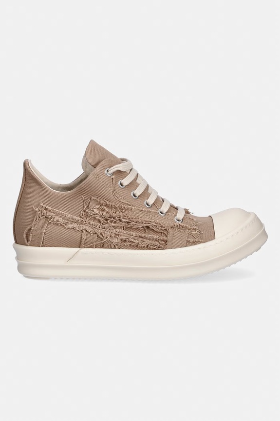 Rick Owens DRKSHDW Denim Low trampki damskie niskie DS01F4802.SLASH beżowy SS26