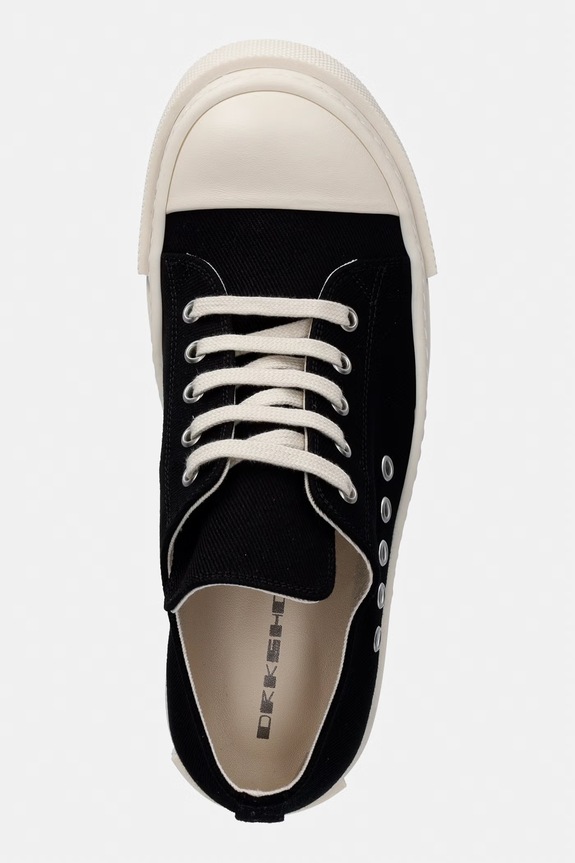Rick Owens DRKSHDW Denim Extreme Low sneakers da donna basse nero DS01F4822.DOEH2