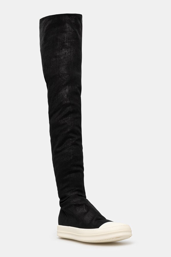 Ботуши Rick Owens DRKSHDW Denim High Sock черен DS01F4812.SDBK