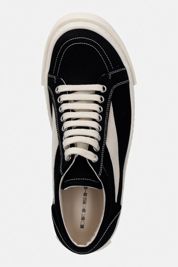 Rick Owens DRKSHDW Denim Vintage sneakers da donna basse nero DS01F4803.DOLVH4